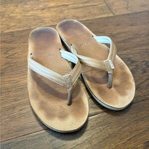 Leather Tan Flip Flops Hari Mari